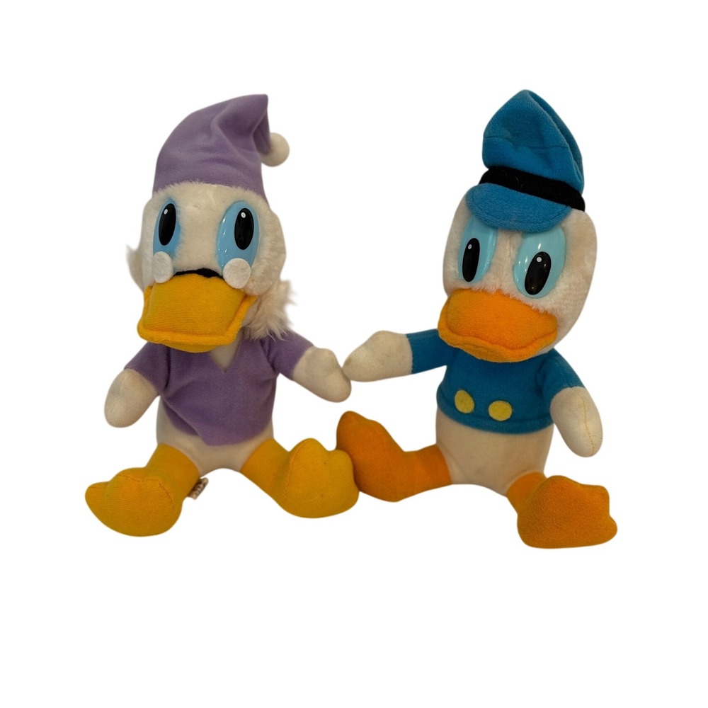 Vintage Disney Mickey's Christmas Carol Donald Duck Scrooge McDuck Plush Set